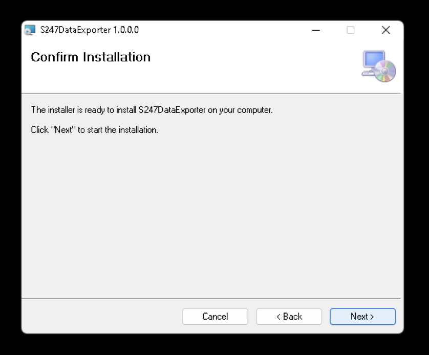 confirm installation